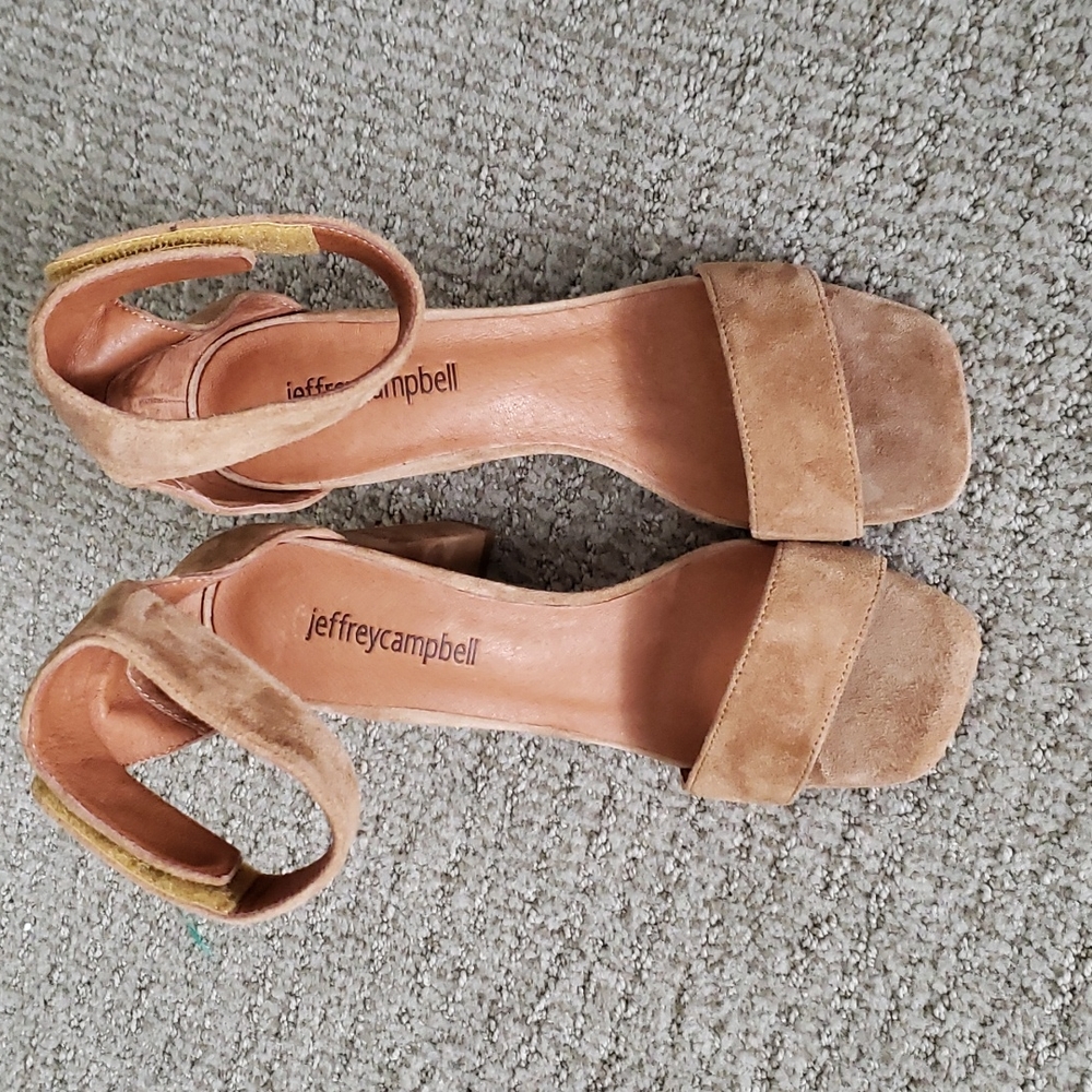 NWOT Jeffrey Campbell Holvey suade sandals 6 - Picture 4 of 6